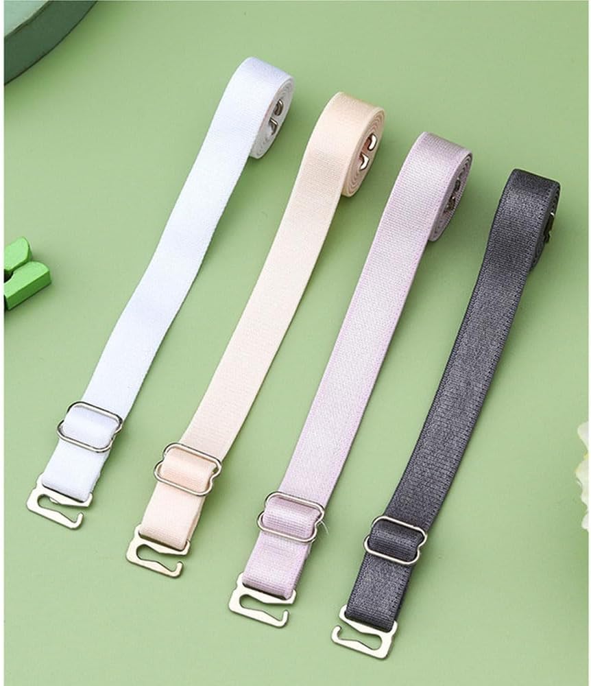3 Pairs Adjustable Non-Slip Bra Straps Replacement for Women