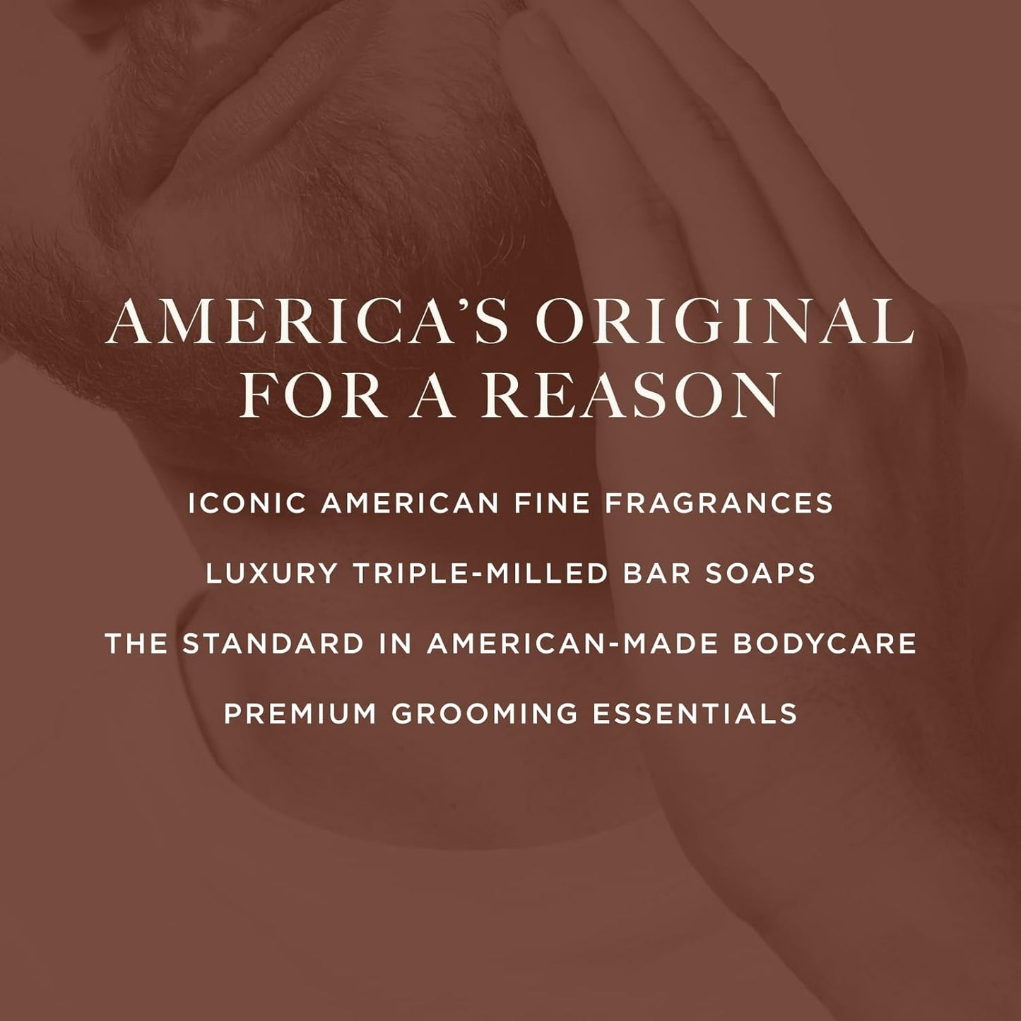 Caswell-Massey 2571 Natural Bar Soap for Men, Moisturizing Body Soap Bar for All Skin Types, Made with Essential Oils & Plant-Based Formula for Soft Skin, Made in USA, 5.8 oz