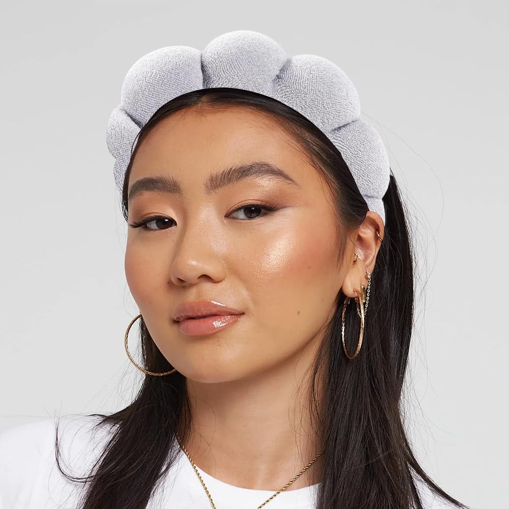 Spa Terry Cloth Headbands - Makeup and Facial Skincare, Face Washing, Mask Treatment