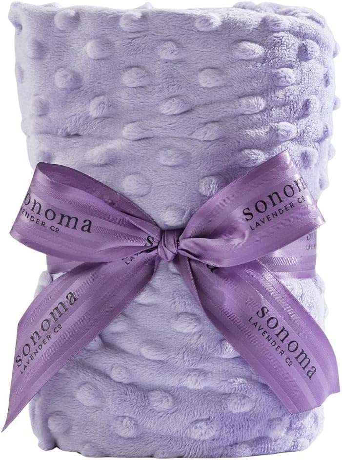 Sonoma Lavender Spa Heat Wrap for Neck, Shoulders and Lower Back, Microwaveable Lavender Aromatherapy Heating Pad, Removable and Washable Covers, Stress and Pain Relief (9" x 26", Lilac Dot)