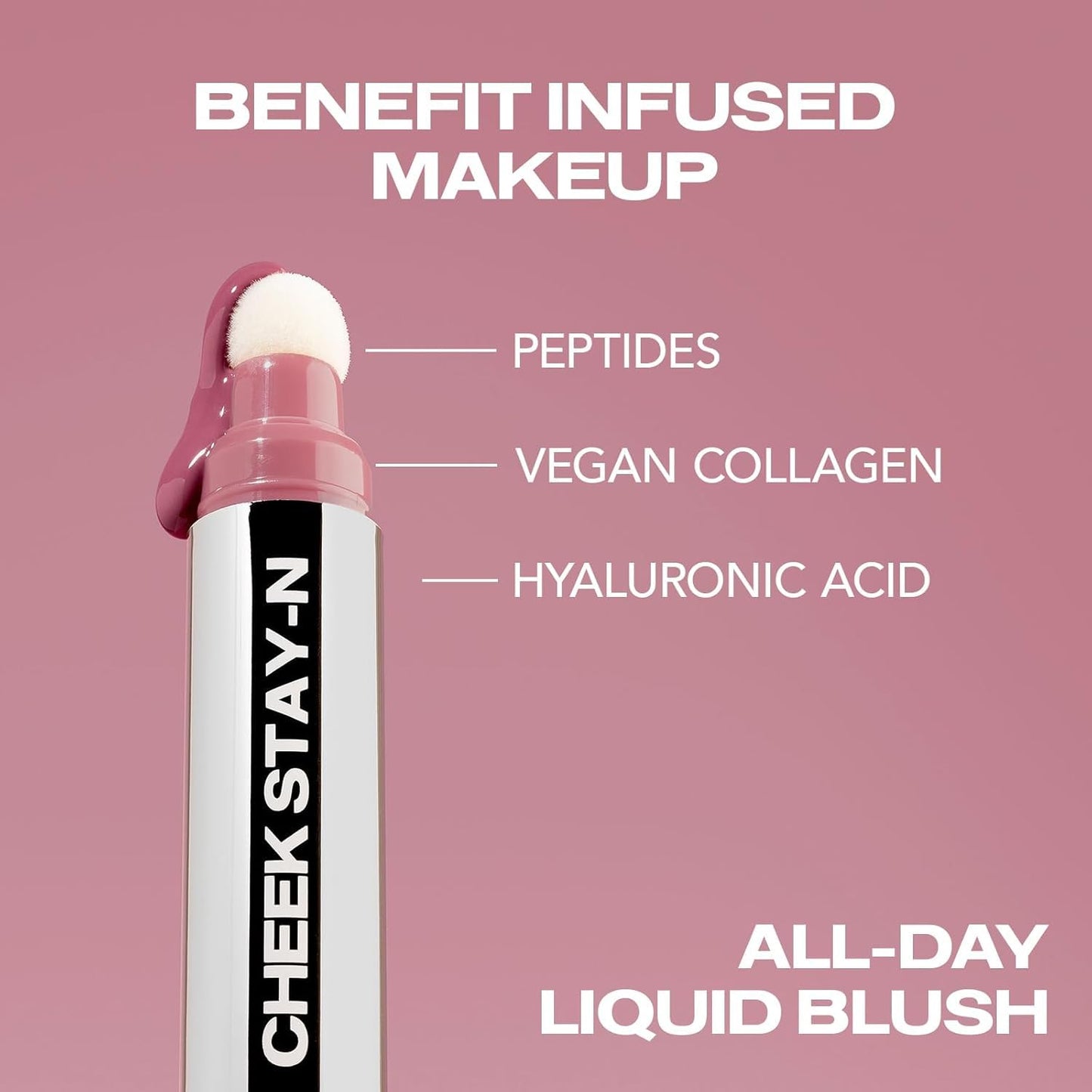 Sacheu Cheek STAY-N Liquid Blush for Cheeks — High Pigment, Buildable, Lightweight Cream Blush Infused With Squalane, for Dewy Radiant Flushed Cheeks — Long-lasting & Cruelty Free, Pretty in Pink Duo