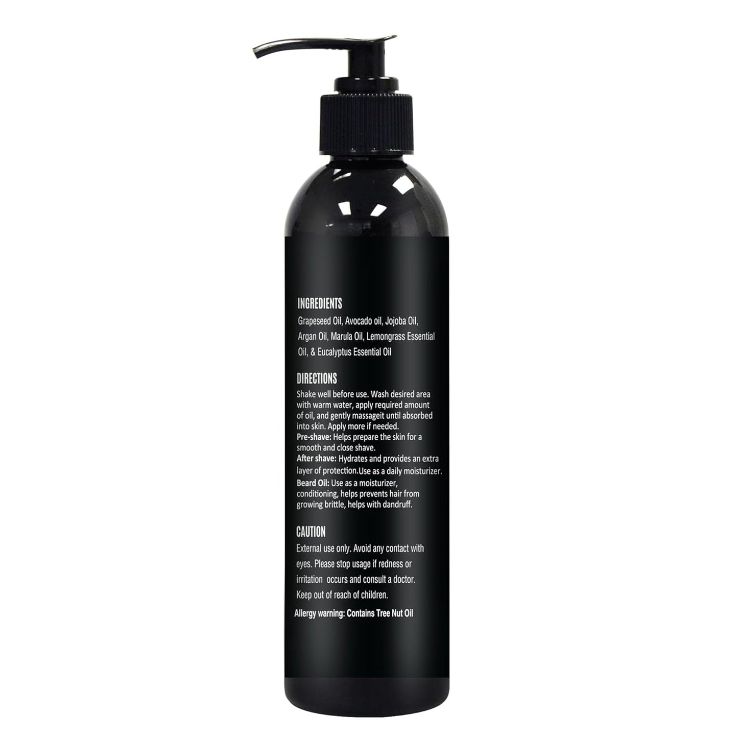 The Henna Guys 8 fl. Oz, Lemongrass & Eucalyptus Pre Shave Oil for Men, Premium Pre Shave Oil, Excellent Shaving oil for Men, Prepares for a burns free Shave, Works with Straight or Safety Razor