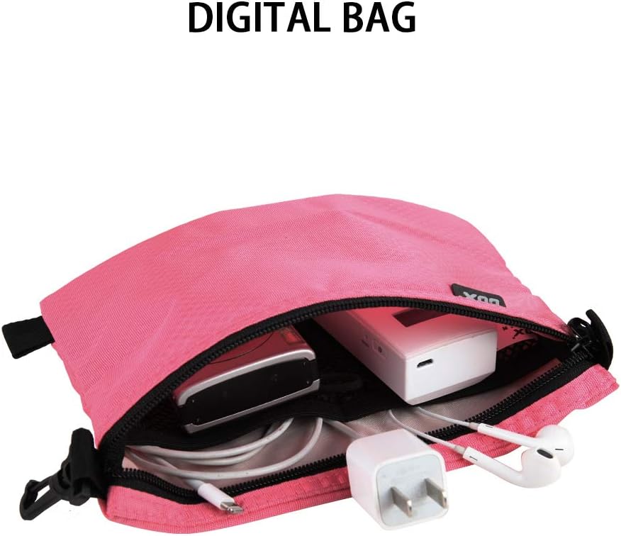 GOX Small Toiletry Bag for Men Bulk Cosmetic Bag Dopp Kit Carry On Zipper Pouch Organization Nylon Small Packing Sack Waterproof