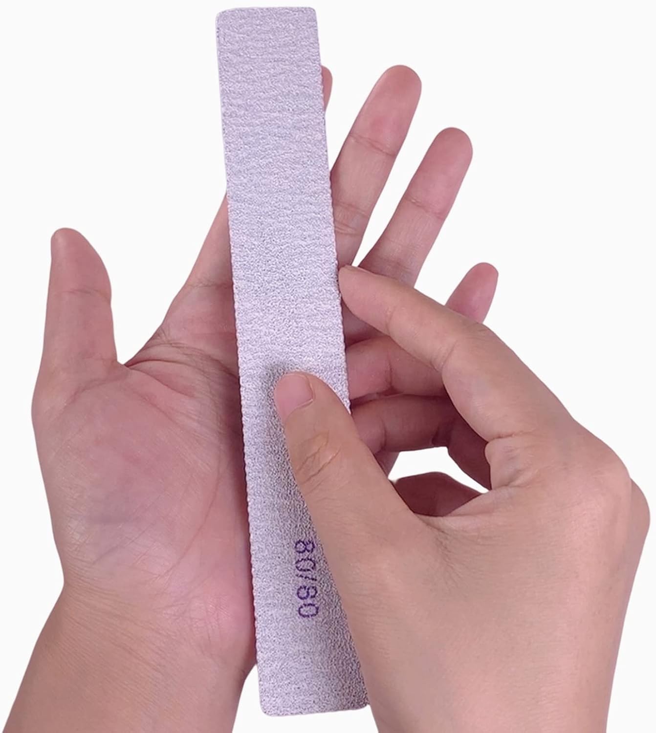 80/80 Grit Nail Files (25 Pcs), Coarse Emery Boards for Acrylic Nails and Gel Nails, Nail File Double Sided 80 Grits Emory Professional Nail Filers Pack