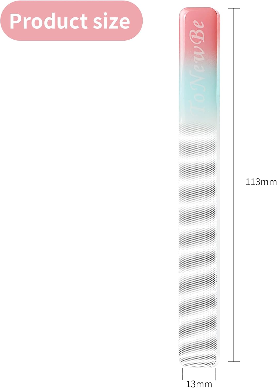 Nano Glass Nail Shiner Kit, 3-in-1 Manicure Tool-Nail Buffer for Shaping Buffing and Polishing Natural Nails, Fine Crystal Nail Files, Professional Manicure Tools for Home and Salon Use