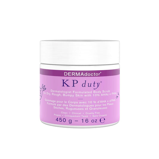 DERMAdoctor KP Bump Eraser Body Scrub Dermatologist Formulated Exfoliant | Keratosis Pilaris Treatment For Dry And Bumpy Skin 10% AHAs + PHAs - 16 fl oz