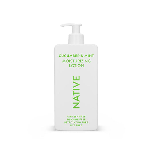Native Body Lotion Contains Naturally Derived Plant-Based Moisturizers for Women and Men | Restores Dry Skin, Cucumber & Mint, 16.5 fl oz