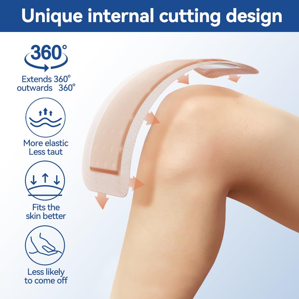 Dimora Silicone Ultra Absorbent Dressing Pads - Adhesive Wound Bandage with Gentle Border, Waterproof Soft Gauze for Post Surgical and Bed Sore Exudate Management 4"X 8" 10 Packs