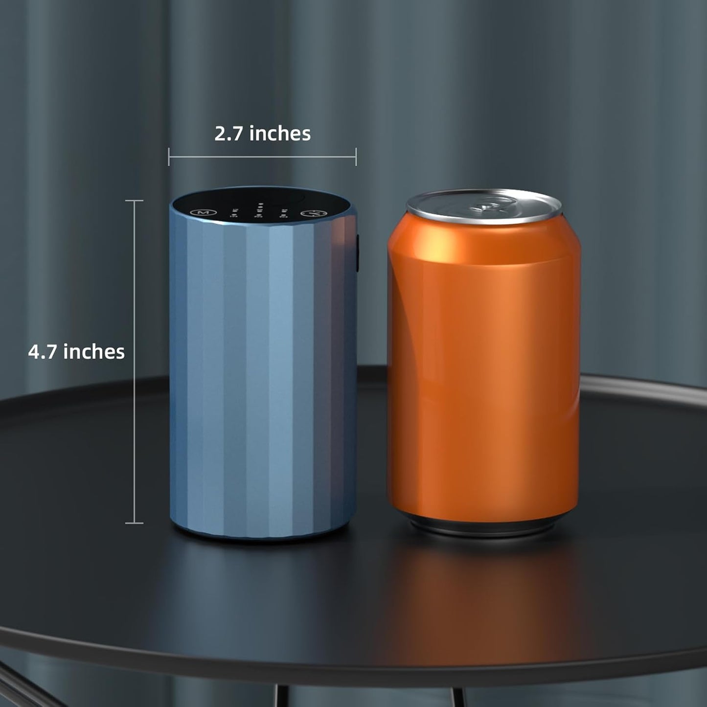 Waterless Essential Oil Diffuser Aromatherapy Scent Diffusers for Home Large Room, Bedroom, Car, Office, Desk, Battery Operated Mini Portable Air Freshener (Blue)