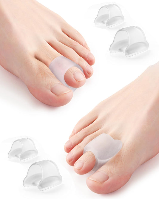 10Pcs Hammer Toe Corrector Straighteners, Bunion Spacer Separators for Women and Men Curled Toes, Crooked, Claw, Hammertoe, Gel Toe Splints for Straightening (Medium)
