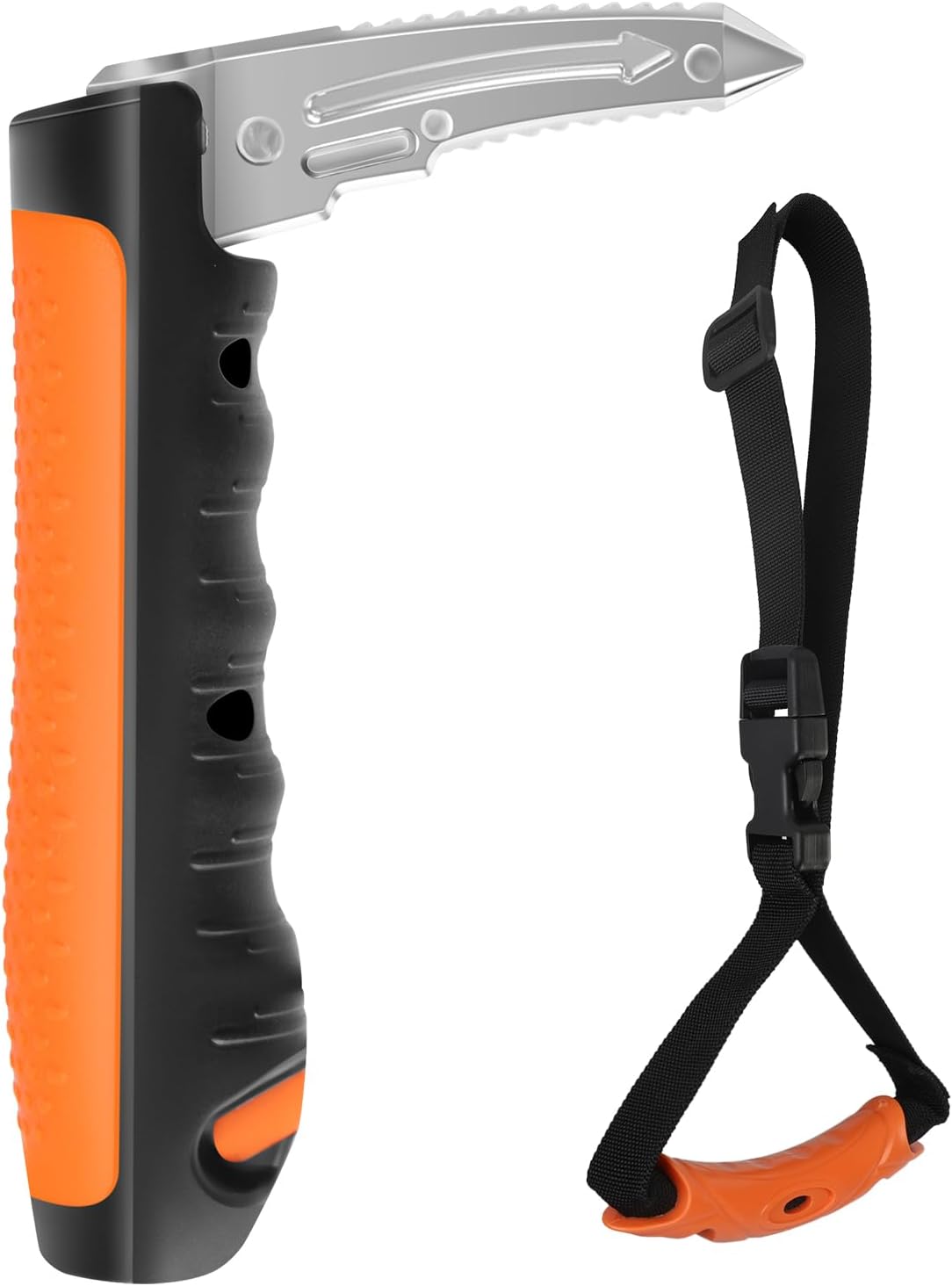 Car Door Handle for Elderly - 2025 New 4 in 1 Car Handle Assist, 2 Pack Auto Cane Portable Vehicle Support Handle Door Assist Bar, Max Load 500 Lbs, Anti-Slip Design (Orange-Car Handle +Strap)