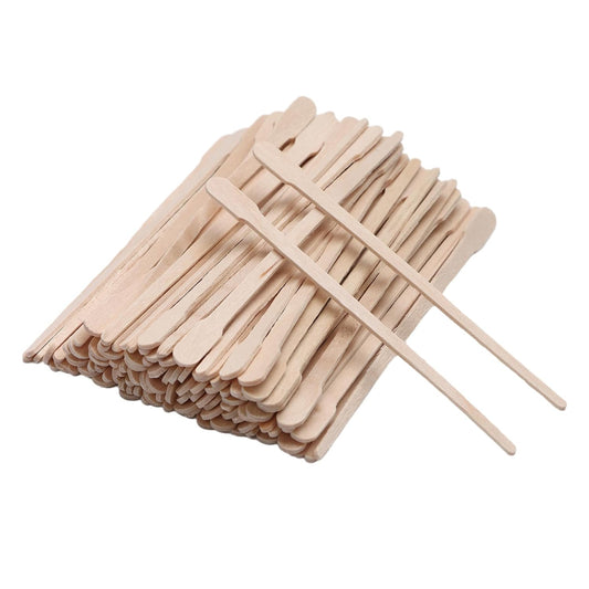 1200pcs Small Wooden Waxing Sticks, Wax Spatulas Craft Applicator Sticks for Body Hair Removal, Eyebrow Lip Nose Brow Facial Smooth- Spa and Home Usage
