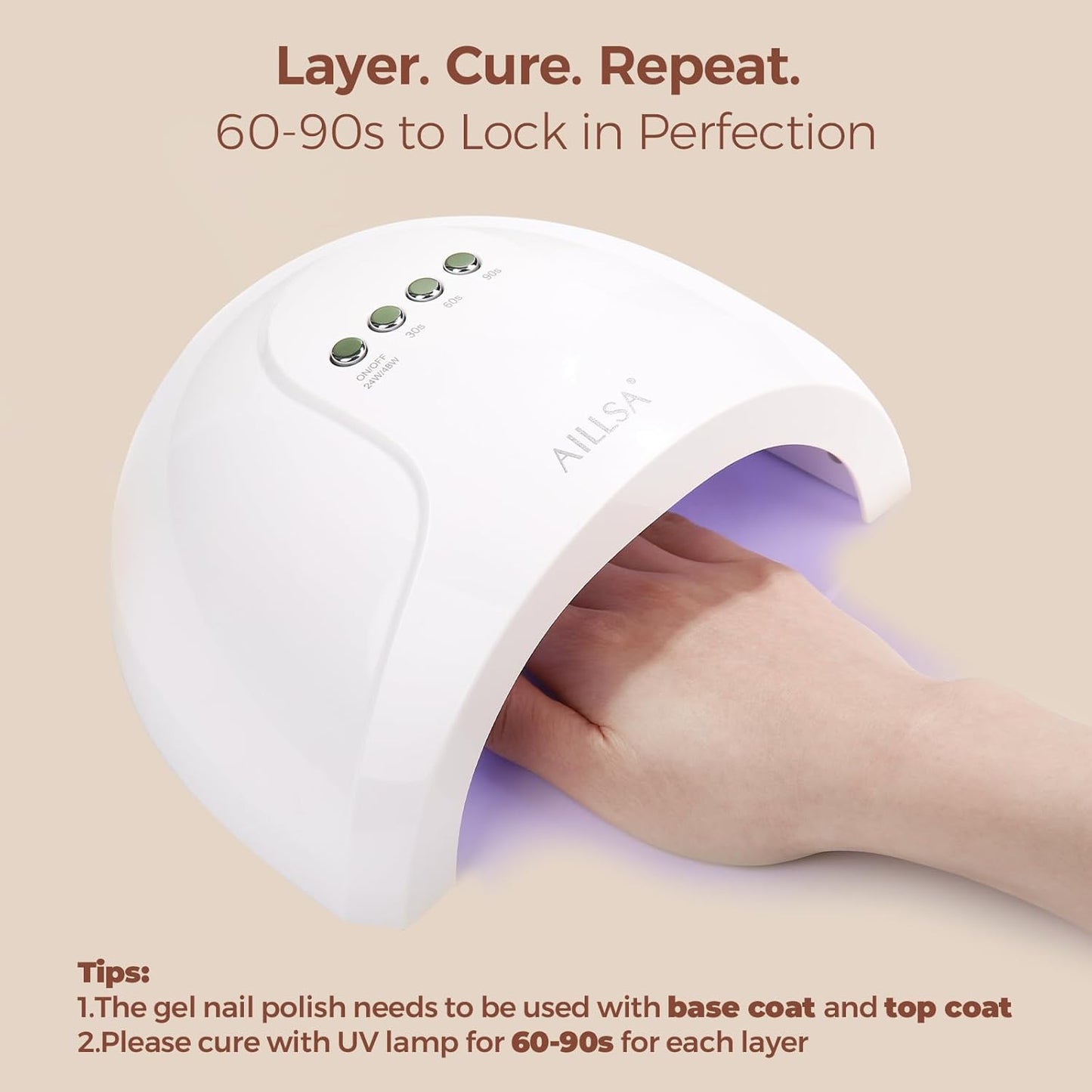 AILLSA Gel Nail Polish Nude Vanilla Tan Gel Polish Light Brown Neutral Jelly Gel Polish Natural Wheat Color Nails Soak Off U V Gel for Nail Salon at Home Fall Winter for Women 0.51 Fl Oz /GC14