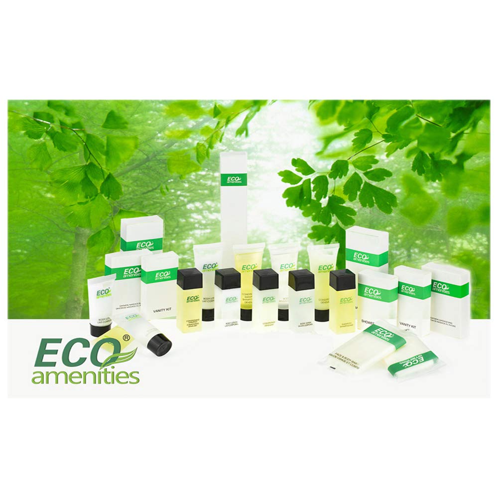 ECO amenities Soap Bar Travel Pack - 1 oz, 100 Count - Hotel Soap Bulk Individually Wrapped - Green Tea Scent & Cruelty-Free