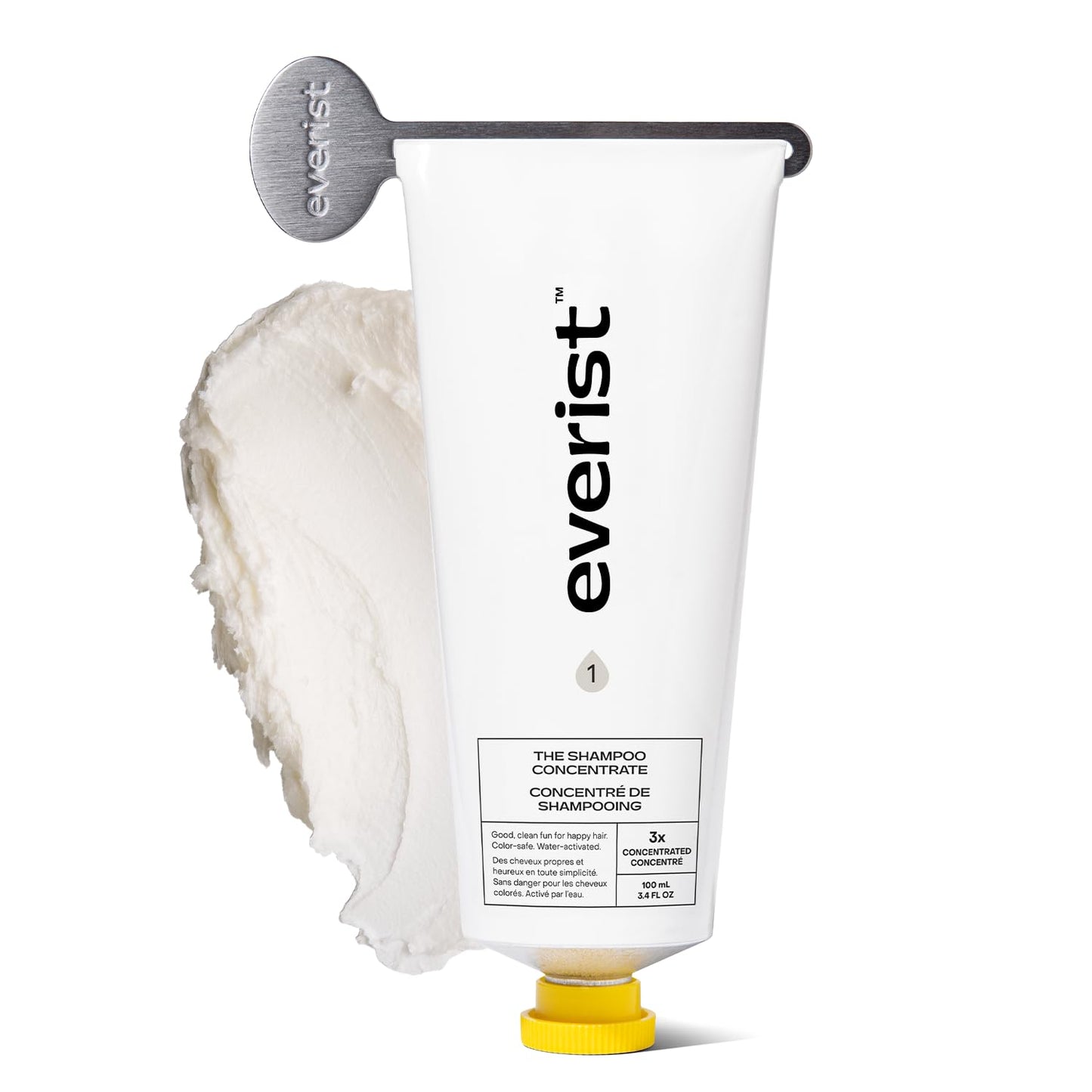 Everist The Shampoo Concentrate – Waterless Bond-Repair Cream Shampoo for All Hair Types – Glycerin & Aloe Hydration with Rosemary & Peppermint – Plant-Based, Vegan, Color-Safe - 3.4 fl oz