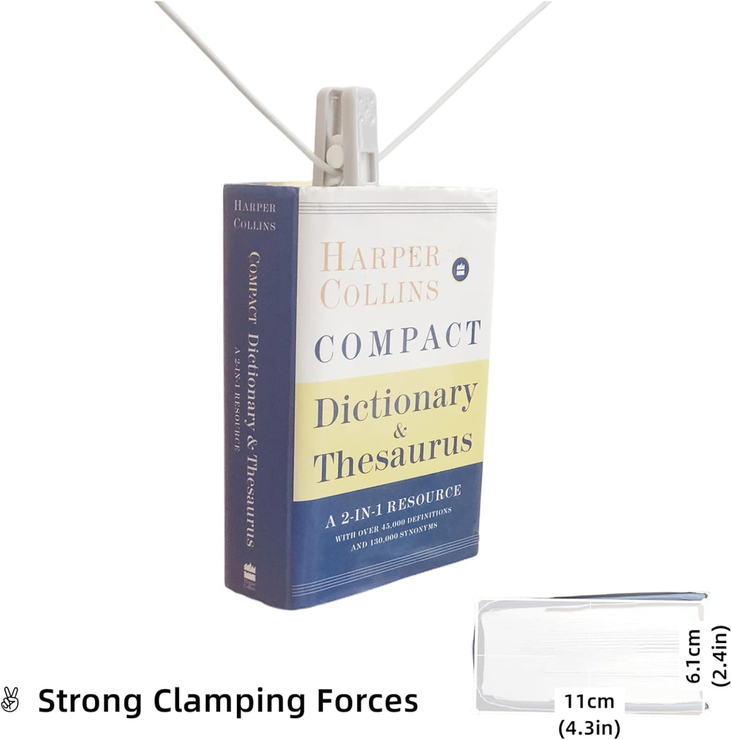 Strong Plastic Clothespins-16 Pack Heavy Duty Laundry Clothes Pins, Strong Clips, Non-Slip Clothes Pegs, Chip Clips, Hanger Clip, Rustless, Windproof, Heatproof-Gray