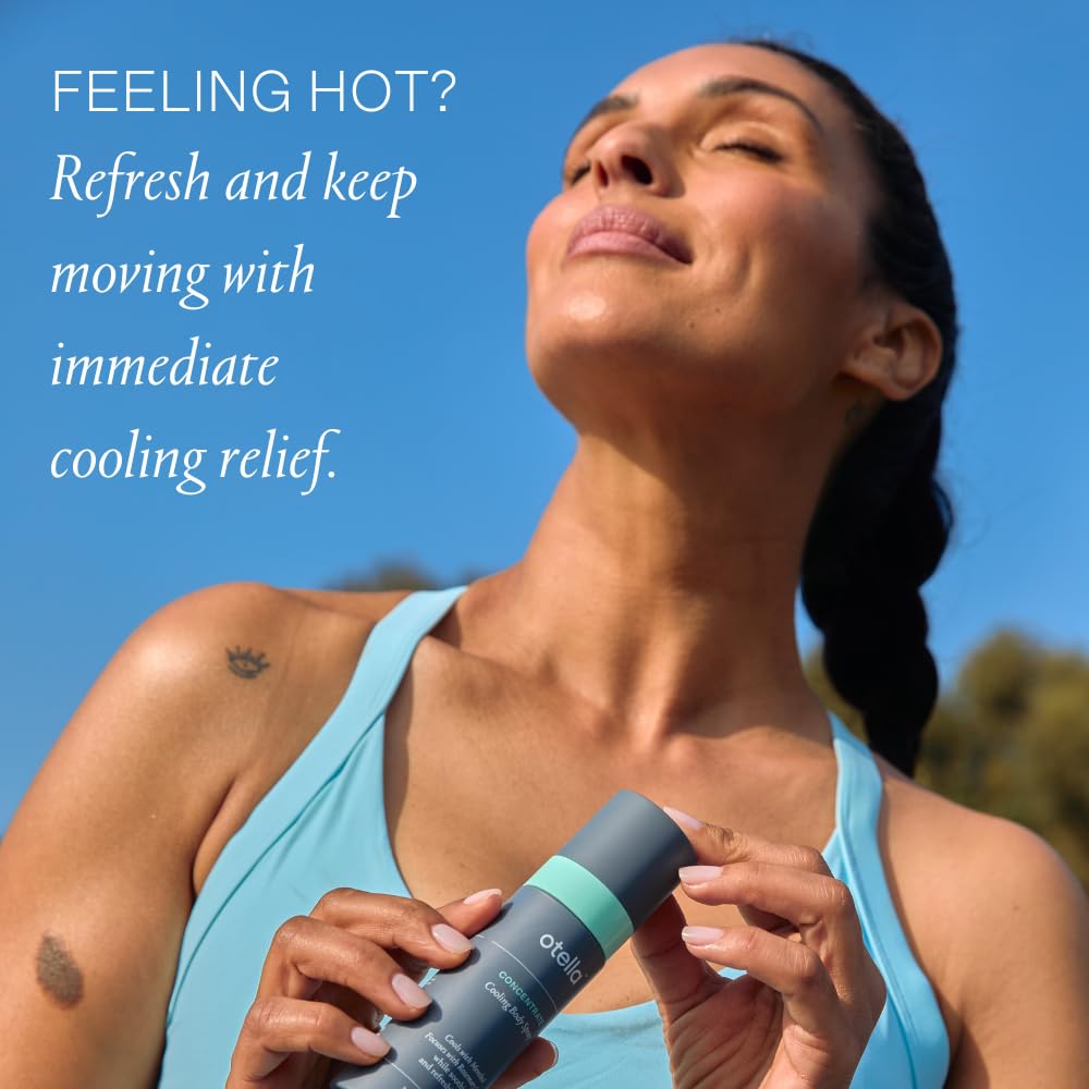Cooling Body Spray with Menthol and Rosemary Mint, 2.7 oz. | Immediate Heat Relief Lasting 30 Minutes | Anytime Body Cooling | TSA Approved | Gluten Free | Vegan | Paraben Free