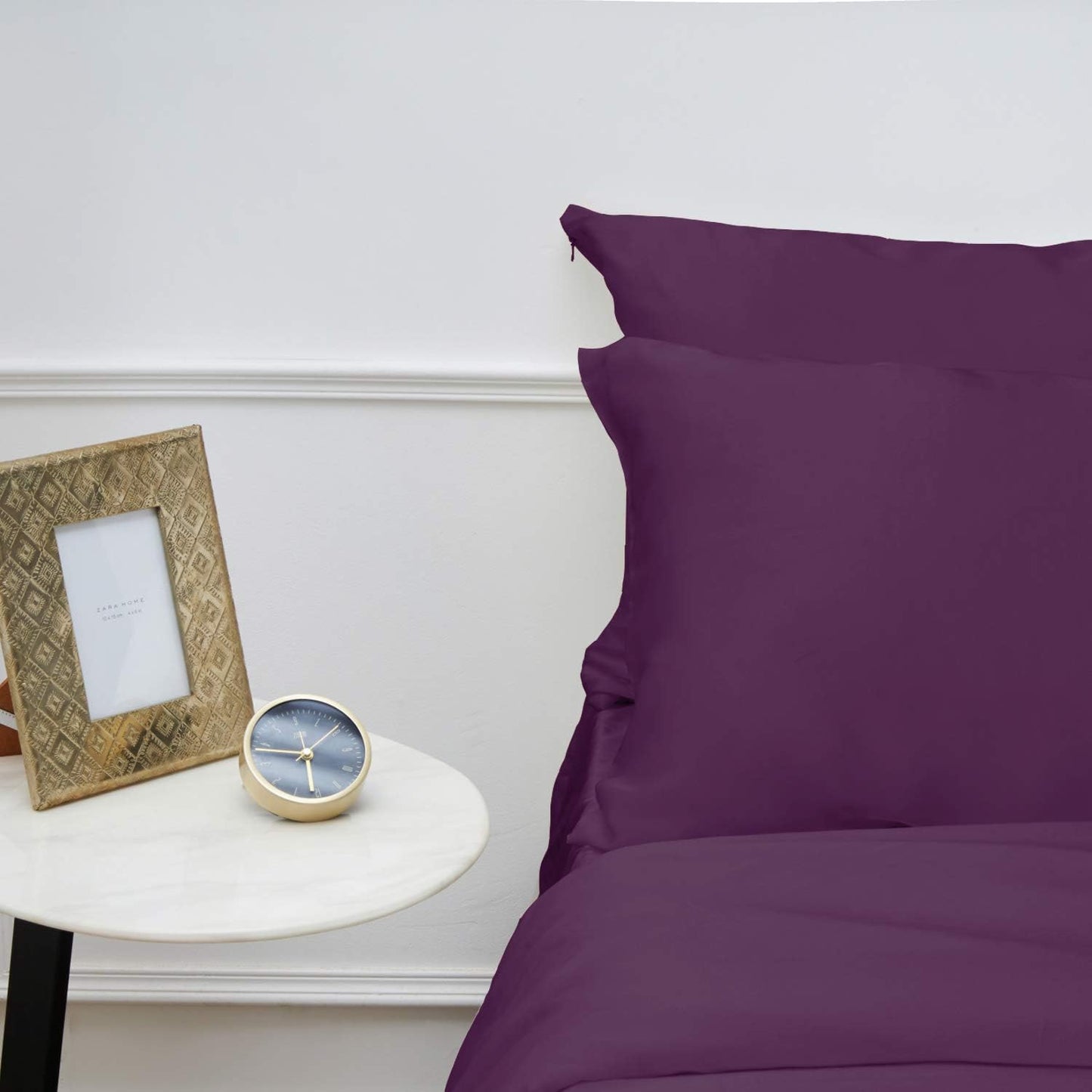 INSSL Silk Pillowcase for Women, Mulberry Silk Pillowcase for Hair and Skin and Stay Comfortable and Breathable During Sleep(Dark Purple, King)