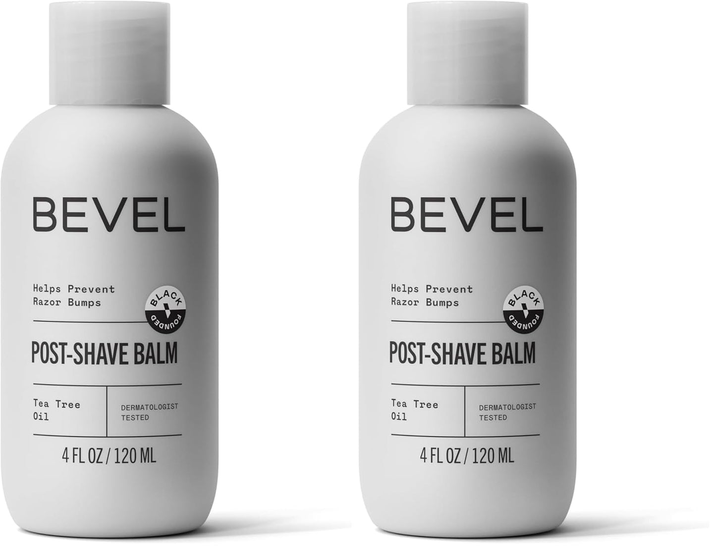 Bevel After Shave Balm for Men with Shea Butter and Jojoba Oil, Soothes and Cools Skin to Help Prevent Ingrown Hairs and Razor Bumps, 4 Fl Oz (Packaging May Vary) (Pack of 2)