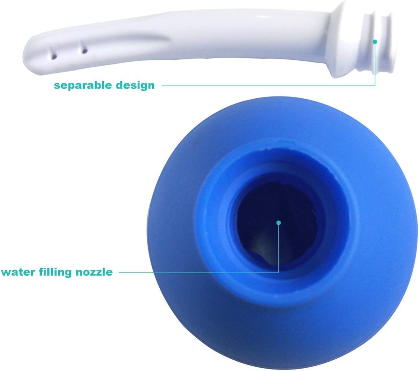 Abyclean Anal Douche Enema Bulb Vaginal Douche Enema Cleaner for Women’s or Man’s Health (310ml Blue)