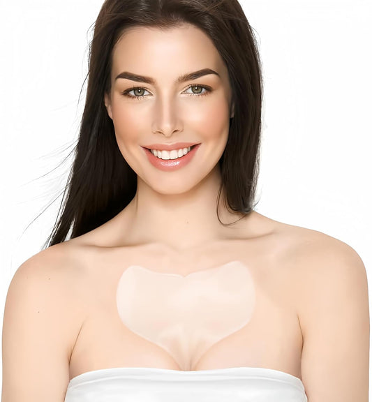 BLUMBODY Chest Wrinkle Pads – Anti-Wrinkle Silicone Patches Skin Firming, Smoothing – Reusable Overnight Chest Pad – Anti-Aging Crepe Erase Pads – Neck, Décolleté (1.5-Month Supply)