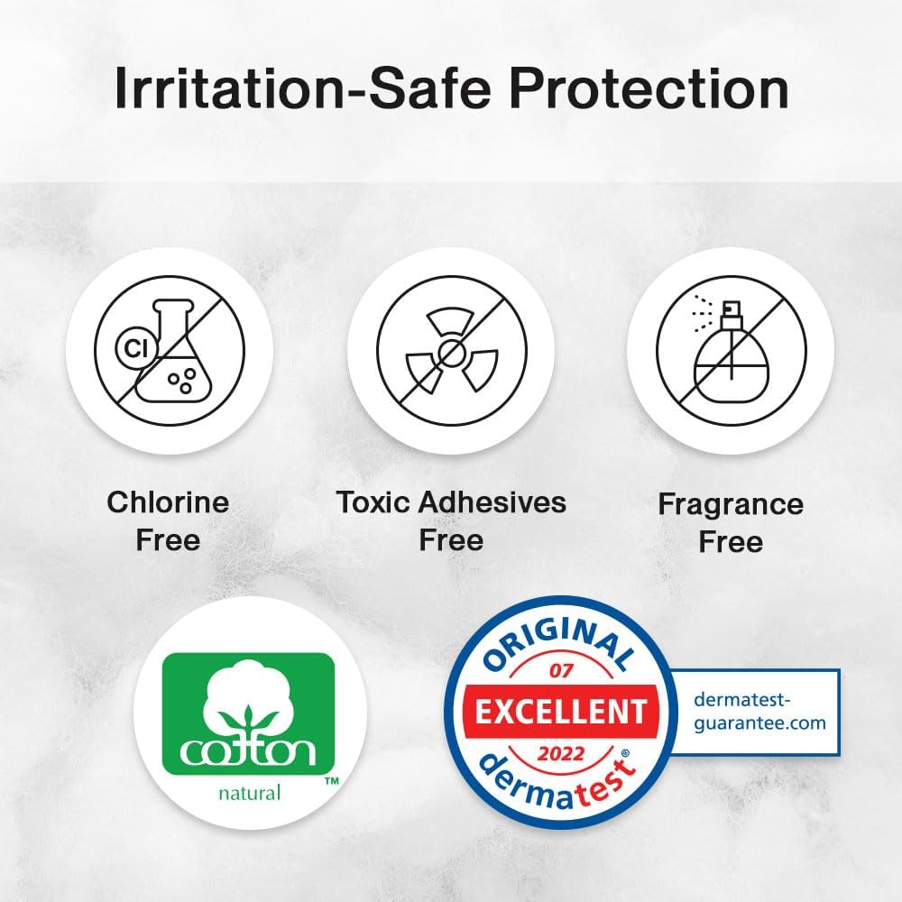 SANDIS Premium 100% Organic Panty Liners - Chemical Free Cotton Ultra Thin Liner for Women | Feminine Sanitary Napkins Unscented Everyday Use Leak Protection (Regular, 36 Count, Wrapped)