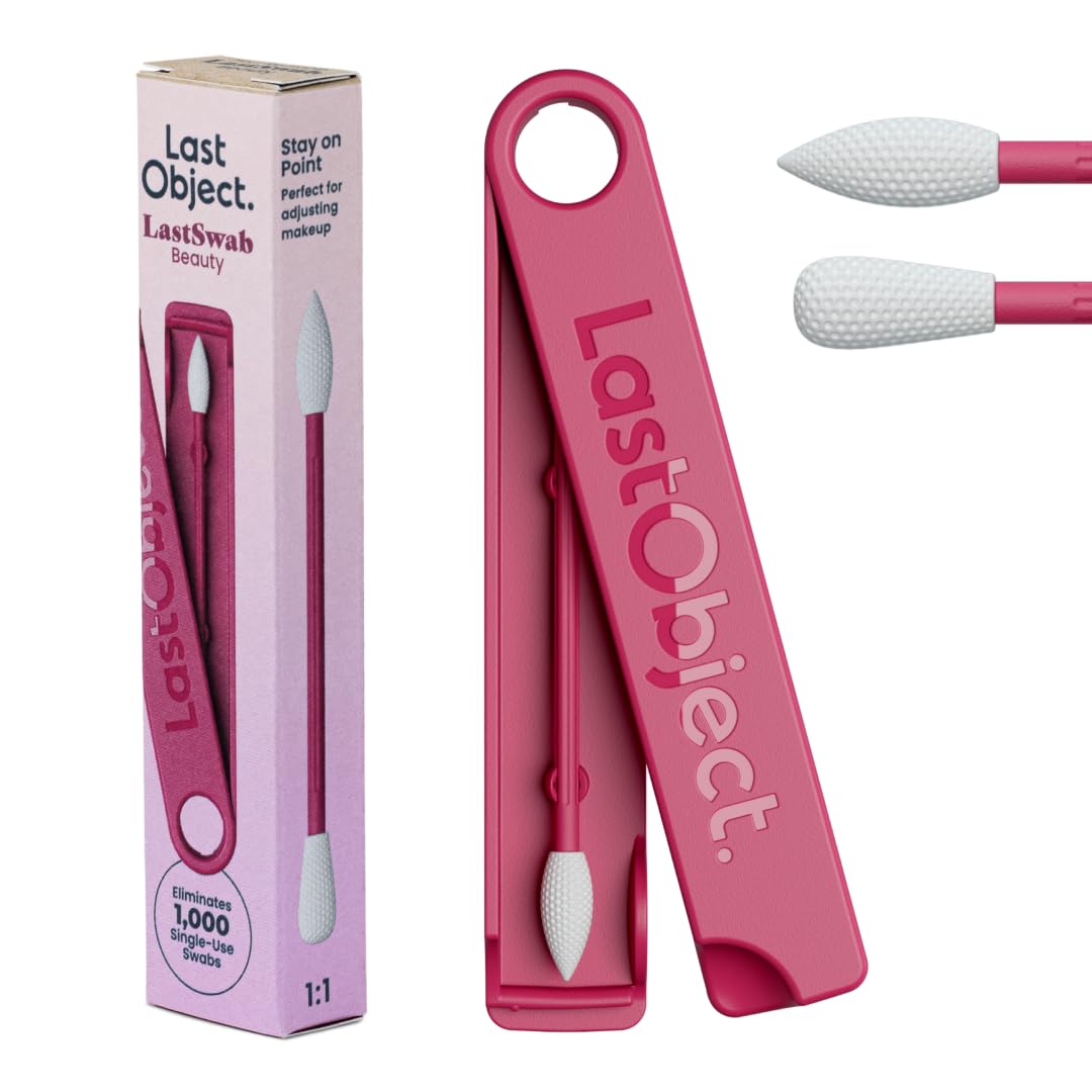 LastSwab® Reusable Cotton Swabs for Gentle and Eco-Friendly Beauty Routines - The Sustainable Alternative to Single-Use Q Tips - Zero Waste & Easy to Clean - Comes with a Convenient Travel Case Holder
