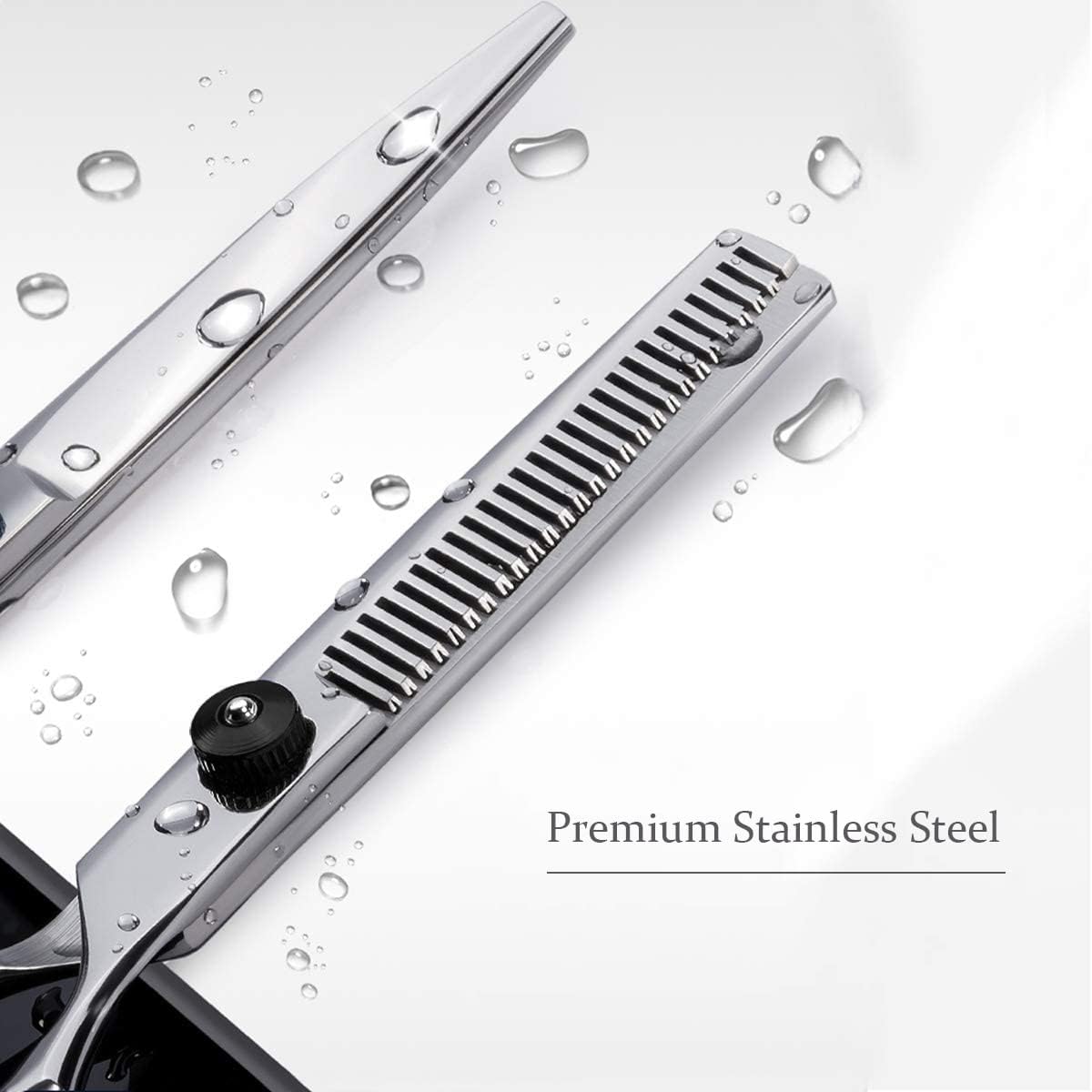 Fcysy Hair Cutting Scissors Set, Barber Scissors Thinning Shears, Professional Salon Haircutting Tools