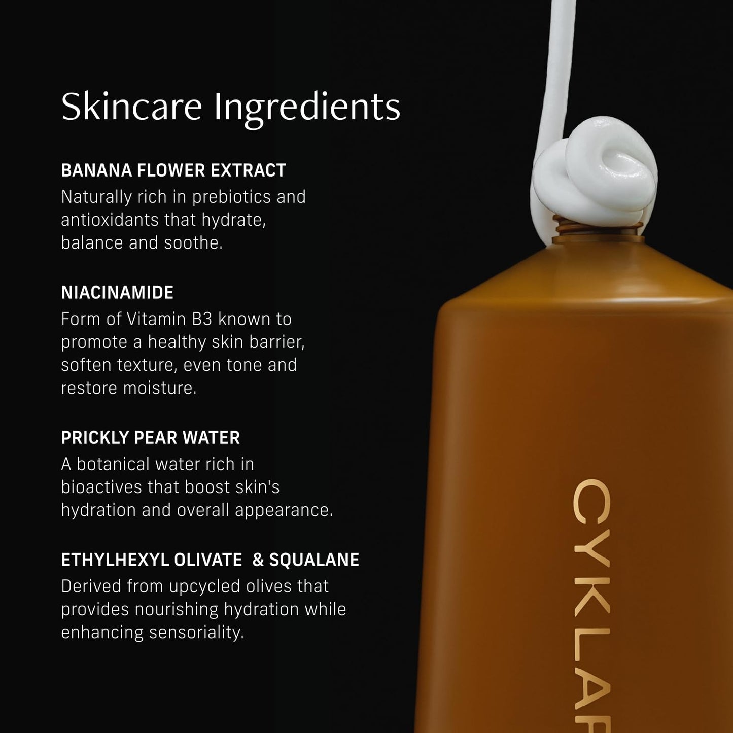 CYKLAR Nutrient Rich Body Cream. Vanilla Verve Nourishing Moisturizer with Niacinamide and Banana Flower Extract. Deep Hydration, Thick Body Lotion, Dry Skin Cream for Women and Men, 8 Fl Oz