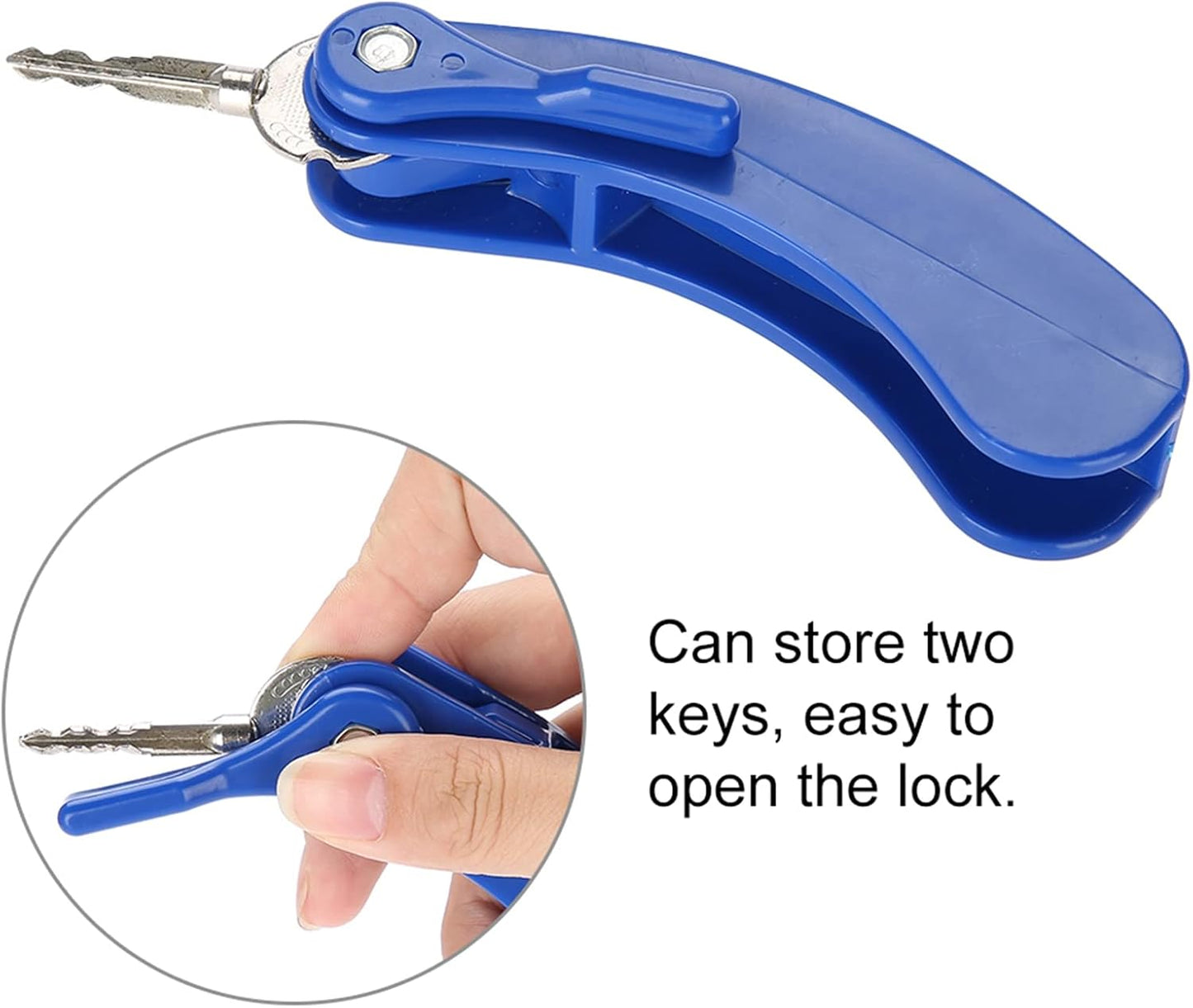 Key Turner with Space for 2 Keys, Device. Key Aid Turner Holder Door Opening Assistance with Grip for Arthritis Hands Elderly and Disable