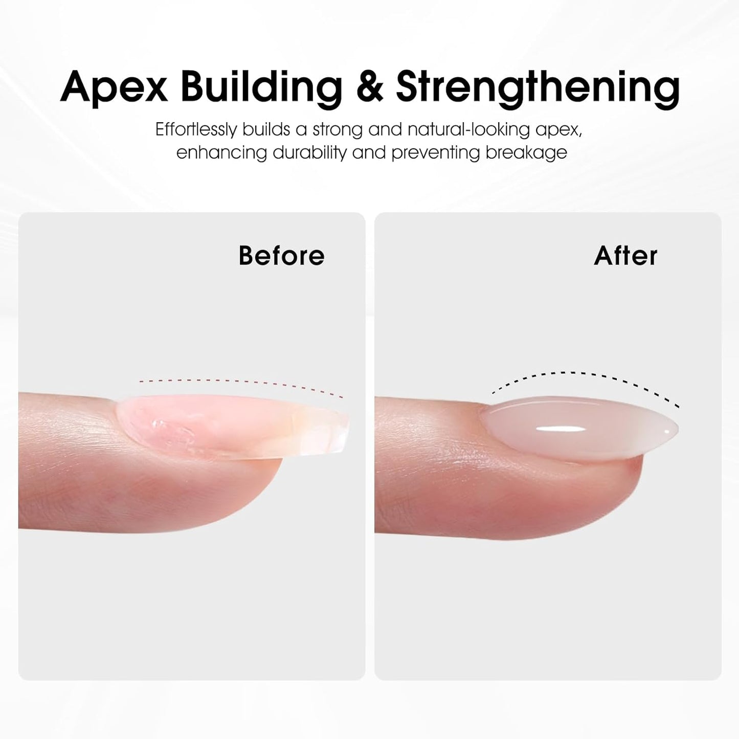 CANNI 6 Pcs 9 Ml Clear Builder Nail Gel Polish Set- Milky White Neutral Nude Pink Colors Builder for Nails Strengthener Gel Thickening Extension for Beginners DIY Home Salon Manicure