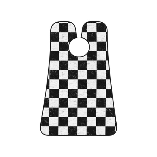 Checkerboard Beard Bib Apron, Beard Hair Catcher For Men Shaving, Waterproof With Suction Cups