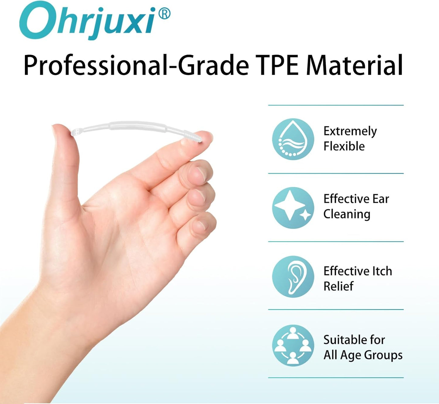 Ear Wax Removal Tool - 36 PCS Reusable Ear Cleaners, Professional-Grade TPE, Effective & Gentle Ear Cleaning Kit, Clogged & Itch Ear Relief - Suitable for All Types of Ears(3 Styles)