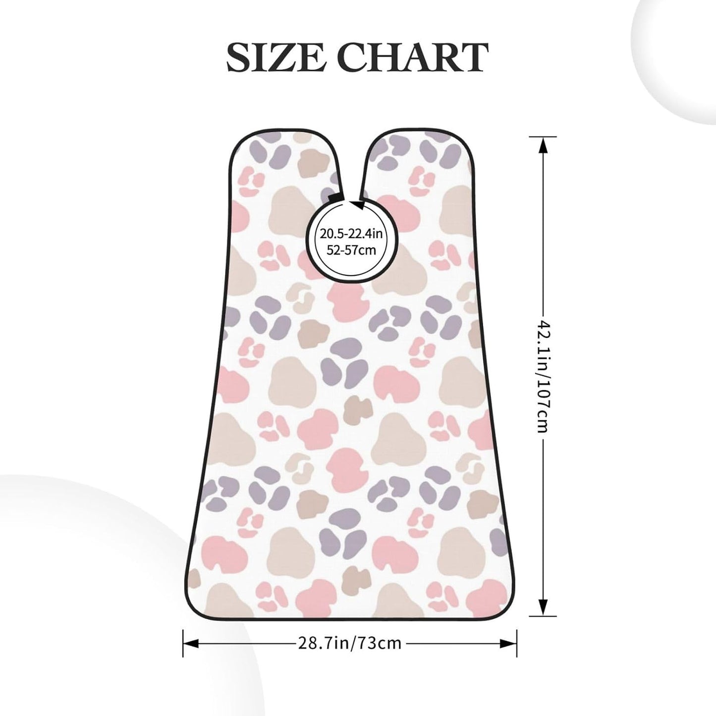 Ultimate Shaving Bib, Beard Trimming Apron with Hair Catcher, Pink Rose Gold Cheetah Skin Wild Animal Leopard Print