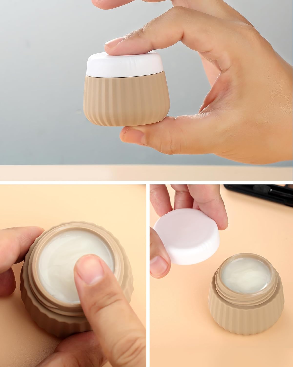 Travel Bottles 8 Pack, TSA Approved 3 oz Travel Toiletries Containers with Clear Bag, Leak Proof Silicone Squeezable Essentials Jars