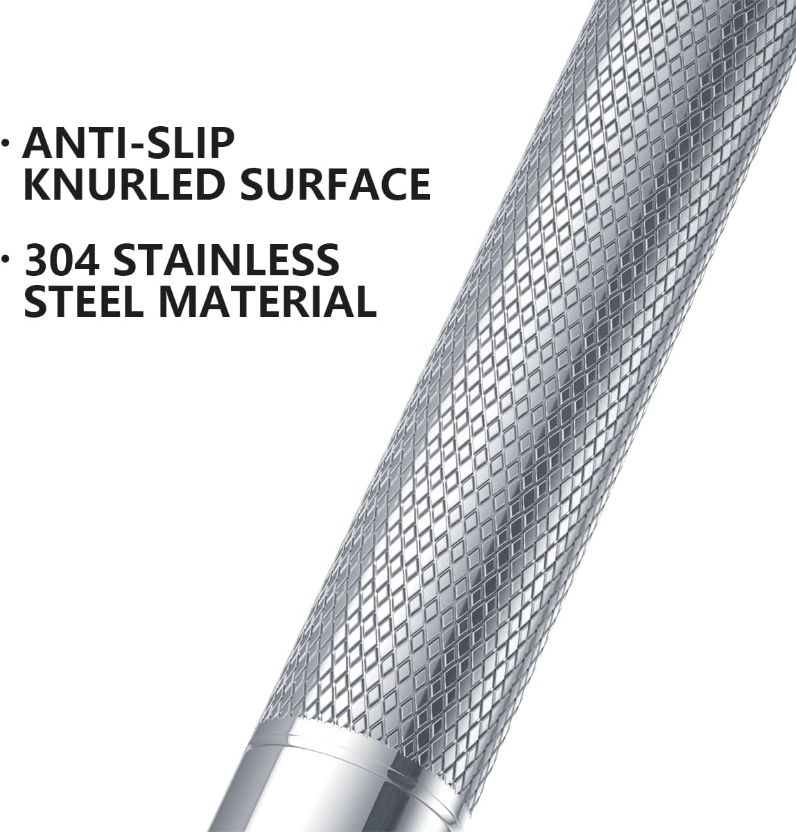 12 Inch Anti Slip Shower Grab Bar, Munzong Stainless Steel Bathroom Grab Bar, Satin Brushed Nickel Knurled Bathroom Balance Bar,Safety Hand Rail Support Handicap Elderly Senior Assist Bath Handle