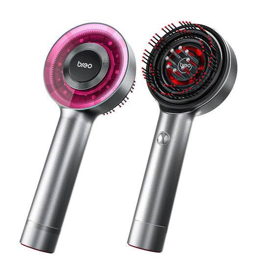 Breo Scalp3 Scalp Massaging Brush, Shiatsu Hair & Scalp Massager with IPX7 Waterproof, Cordless & Portable, Electric for Head, Home Relaxation