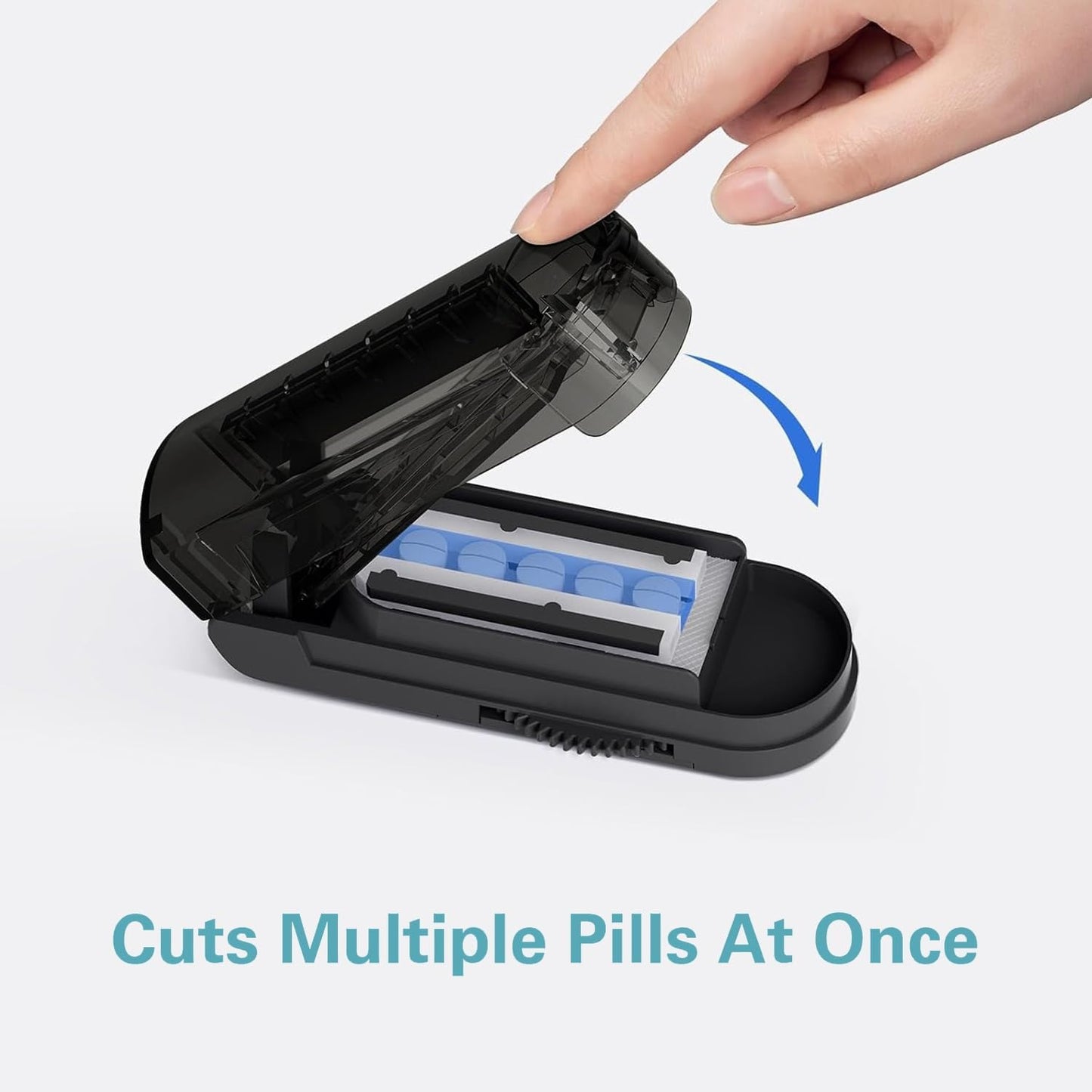 DEPAD Pill Cutter Splitter for Cutting Multiple Pills, Adjustable Pill Cutters Splitters for Small and Tiny Pills with Accurate Alignment and Sharp Safe Blade