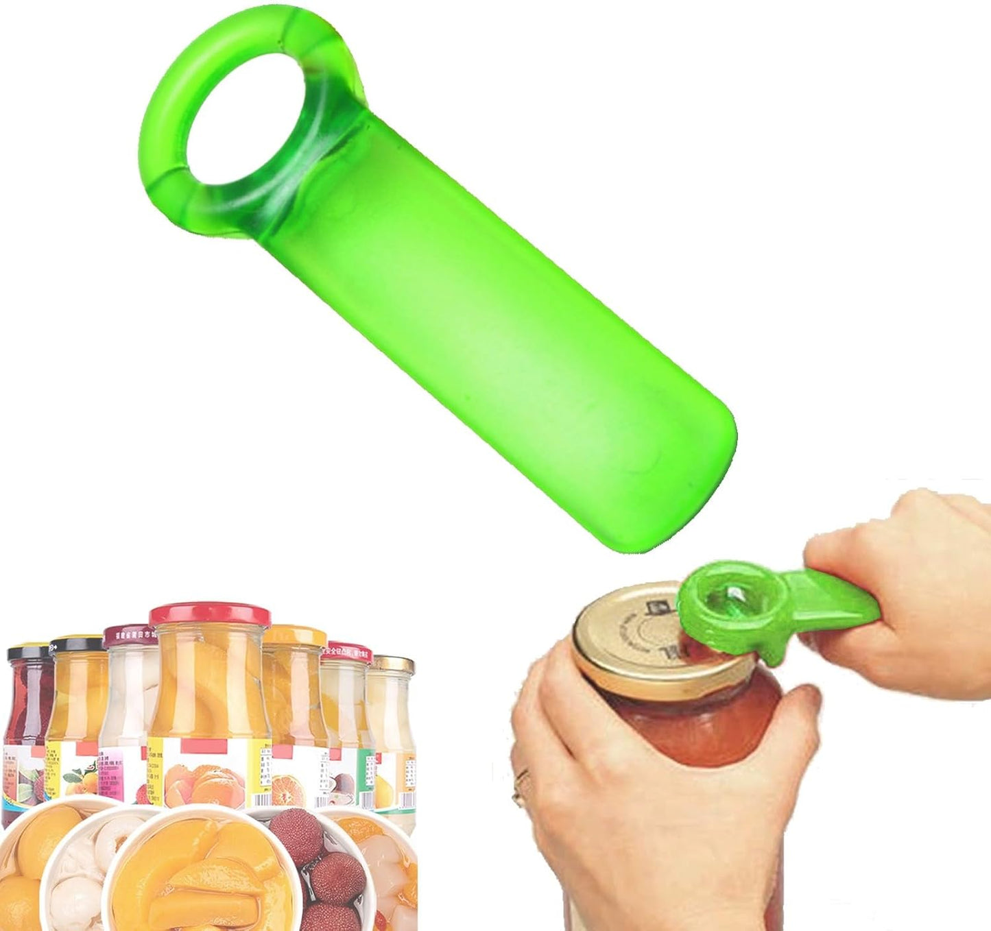 Jar Opener Jar Key,Easy Grip Jar Lid Opener Plastic Jar Opener for Weak Hands,Elderly, Children