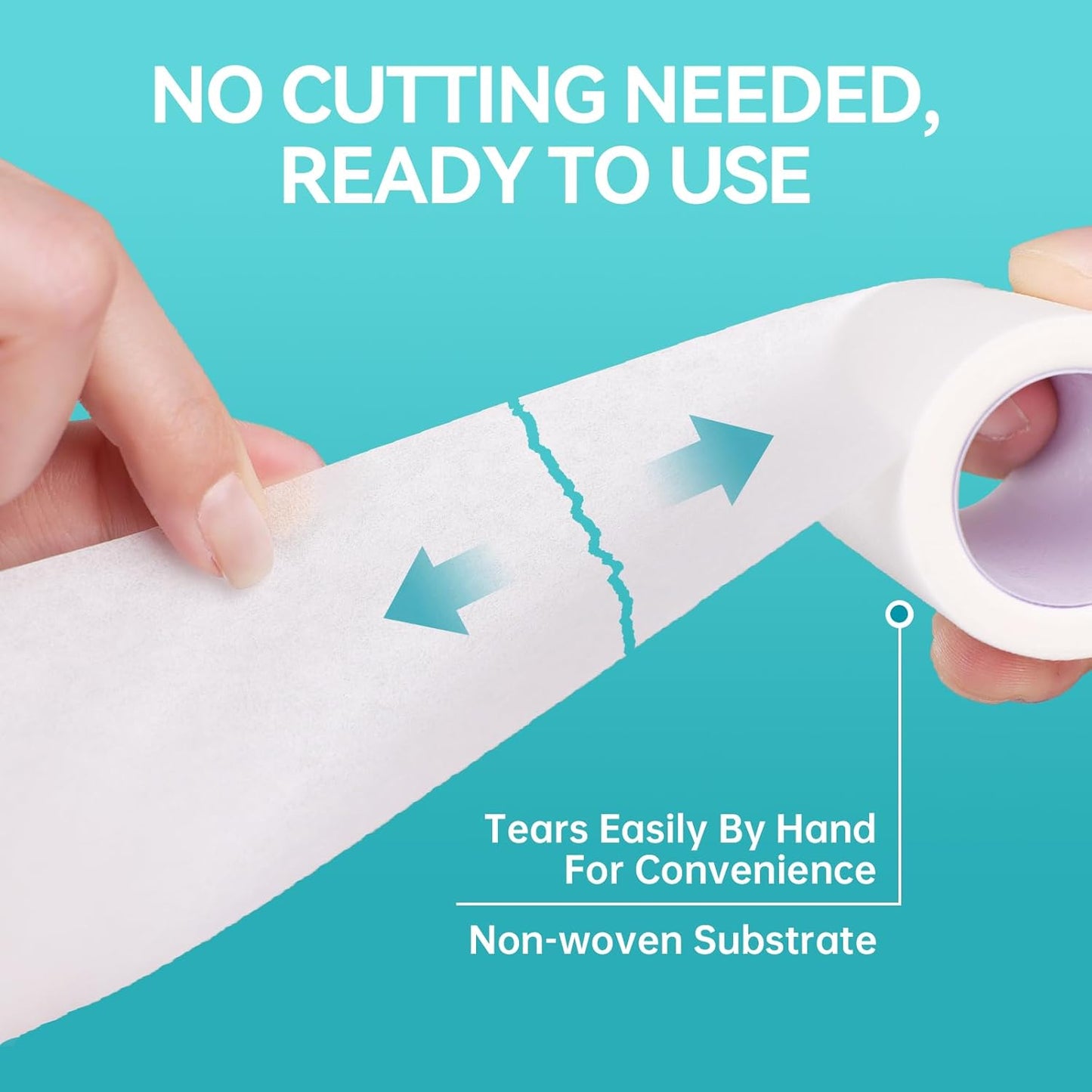 Dimora Soft Paper Surgical Tape 8 Rolls- Hypoallergenic Medical Tape for Sensitive Skin，Breathable First Aid Wound Tape with Pain-Free Removal, Secures Dressing and Medical Devices -2" x 10 Yards