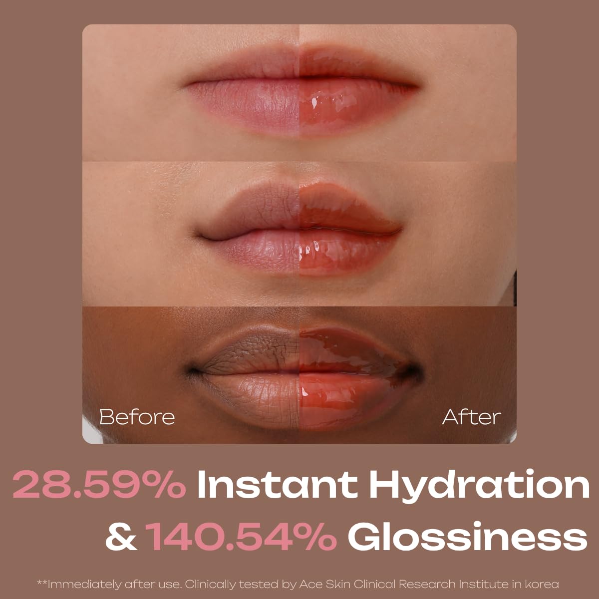 PDRN Tinted Lip Serum – High Gloss Ultra Hydrating Natural Glow, Non-Sticky Volumizing Color Glaze with Long-Lasting Shine, Nourishing Moisturizing Repair for Chapped Lips (0.34 oz)