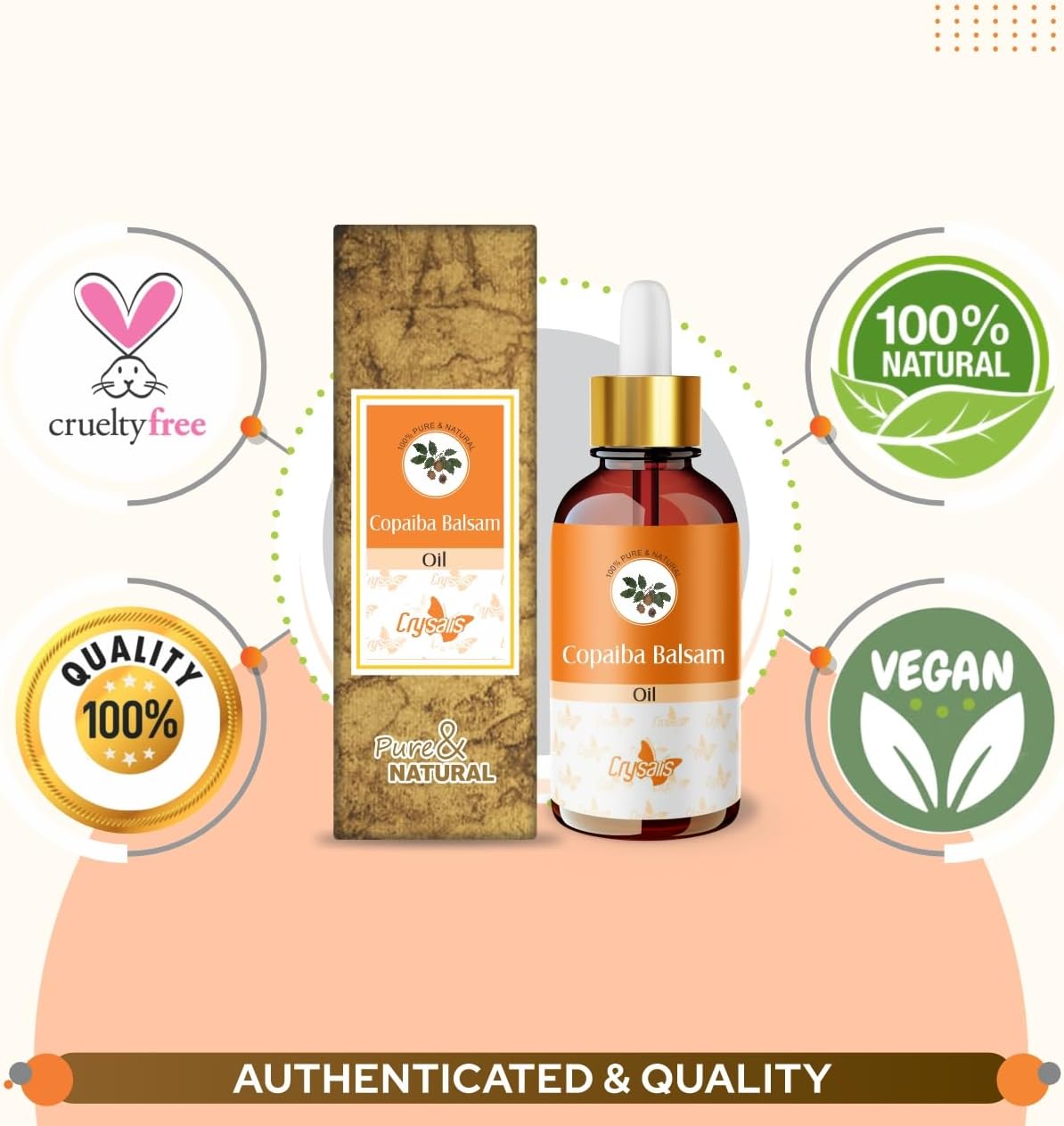 Crysalis Copaiba Balsam (Copaifera officinalis) Oil - 1.01 Fl Oz (30ml)