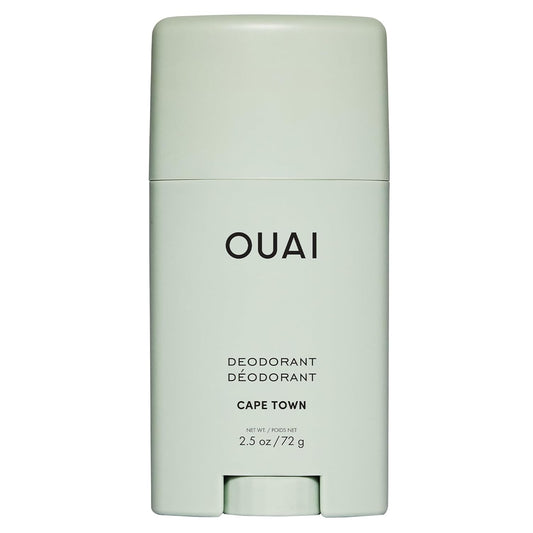 OUAI Aluminum Free Deodorant - Women's Deodorant with 24-Hour Odor Control & Invisible Application - Enriched with Notes of Wet Grass, Ginger, Basil & Green Fig - Cape Town (2.5 oz)