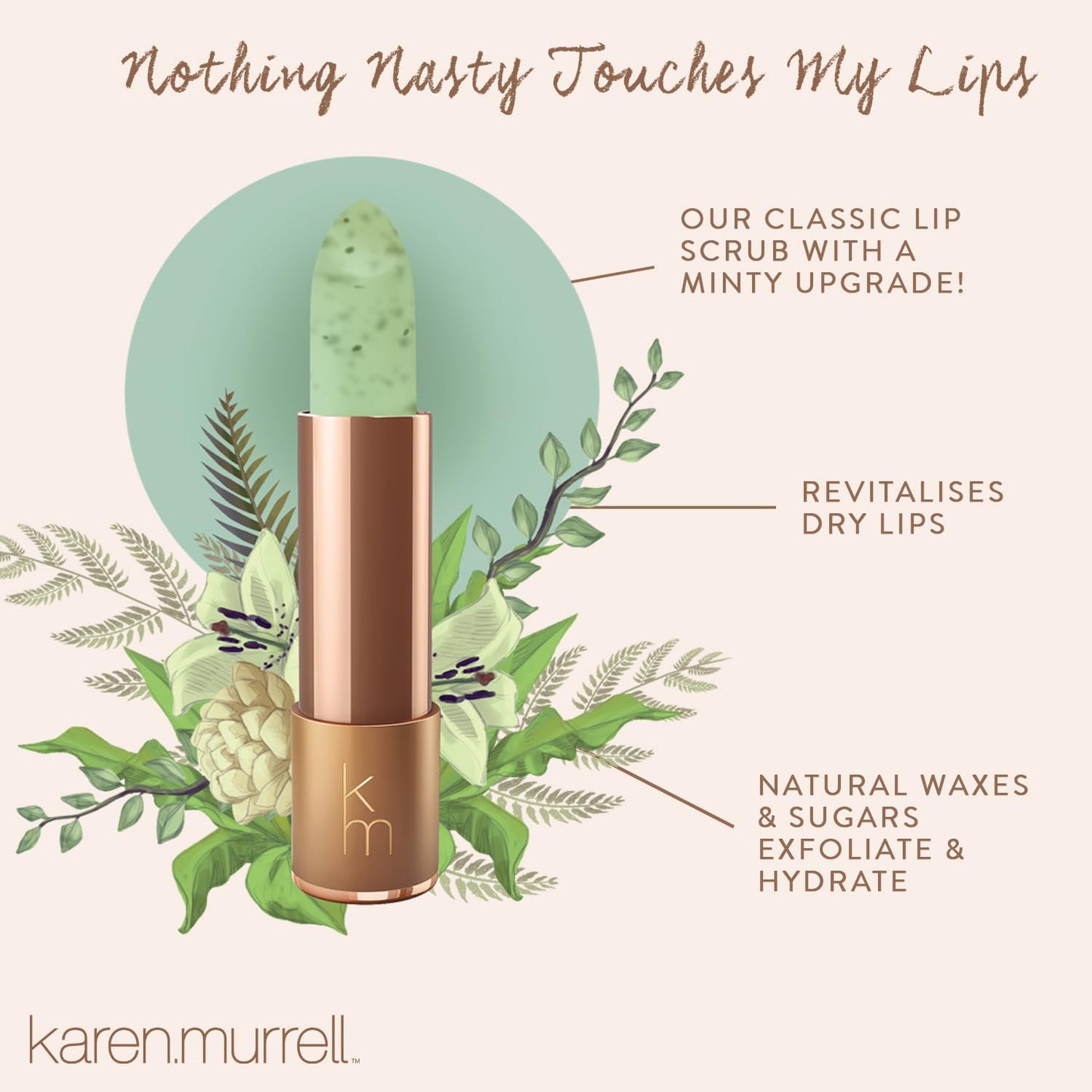 Natural Lip Scrub – 100% Natural Lip Exfoliator Made in Australia, Cruelty-Free | Polishes with Sugar Crystals | Nourishes with Shea, Jojoba & Avocado Oils | For Smooth, Beautiful, Hydrated Lips