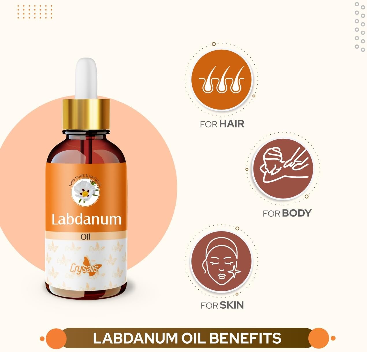 Crysalis Oil - 1.01 Fl Oz (30ml) (1.014 Fl Oz, Labdanum)