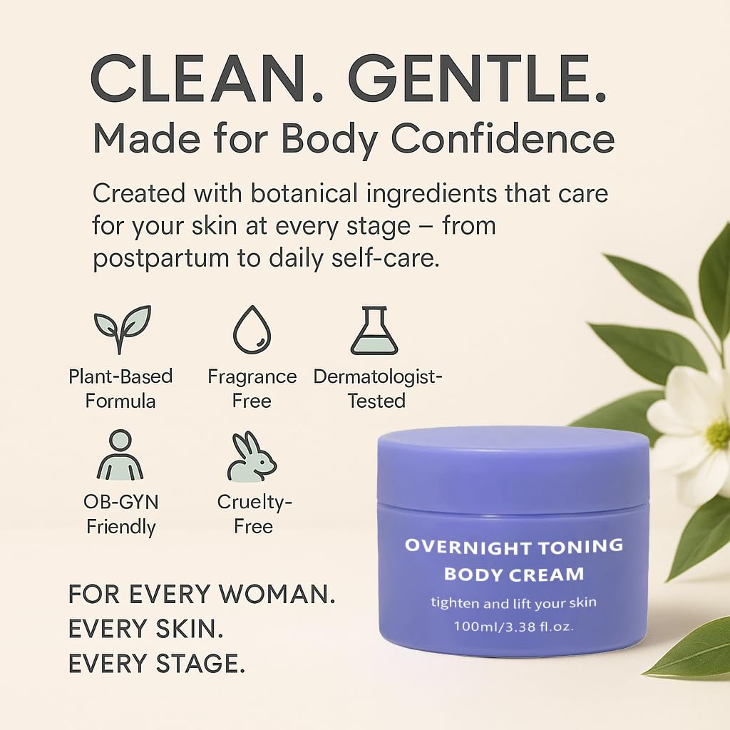 Overnight Toning Whip, Overnight Toning Body Firming Cream, Body Firming Whip That Works While You Sleep, Natural firming Oil Suitable for All Skin Types (1 PCS)