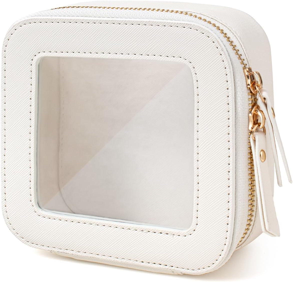 Travel Clear Makeup Bag Set, TSA Approved Cosmetic Bag Case with Zipper Portable Makeup Pouch Toiletry Bag Women Traveling Cosmetic Organizer Storage Bag Car Organizer Car Essentials for Women