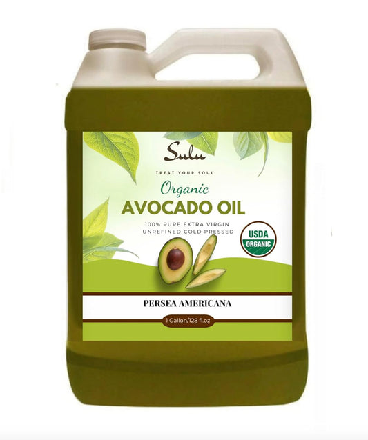 USDA Certified Organic Cold Pressed Unrefined Raw Avocado Oil - 1 Gallon/128 fl.oz