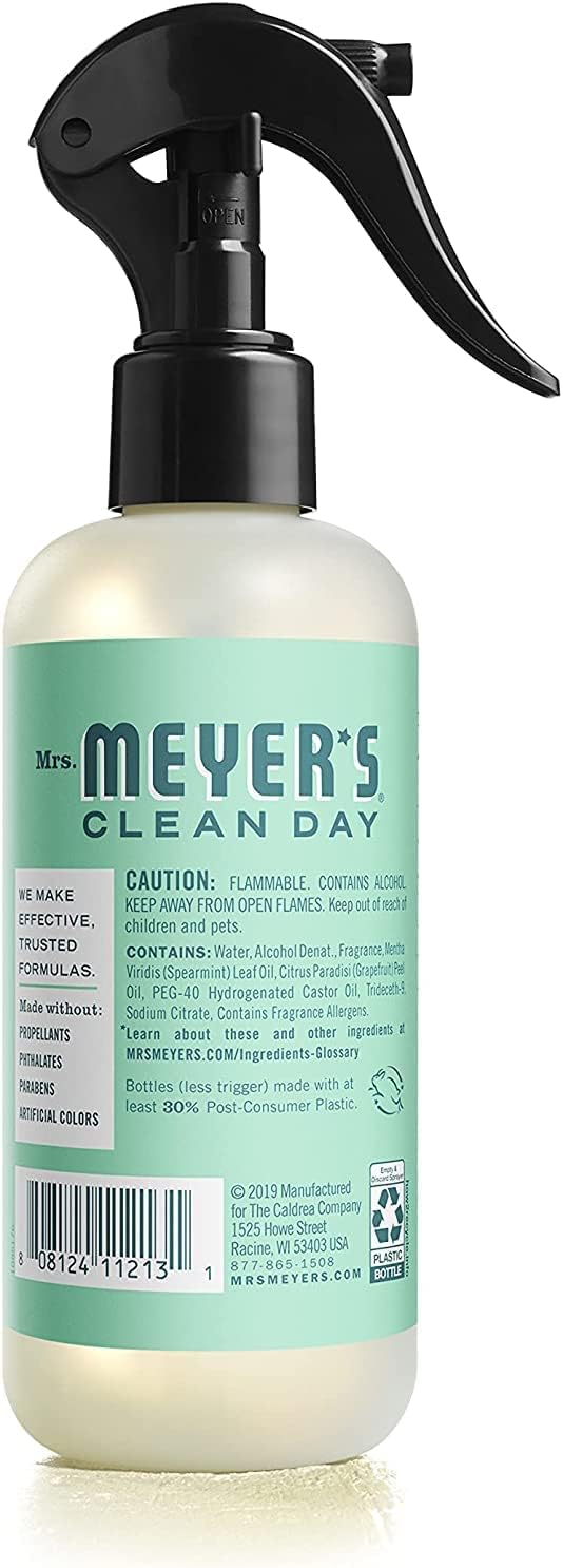 Mrs. Meyer's Clean Day Room Freshener, Mint, 8 Fl Oz (Pack of 3)