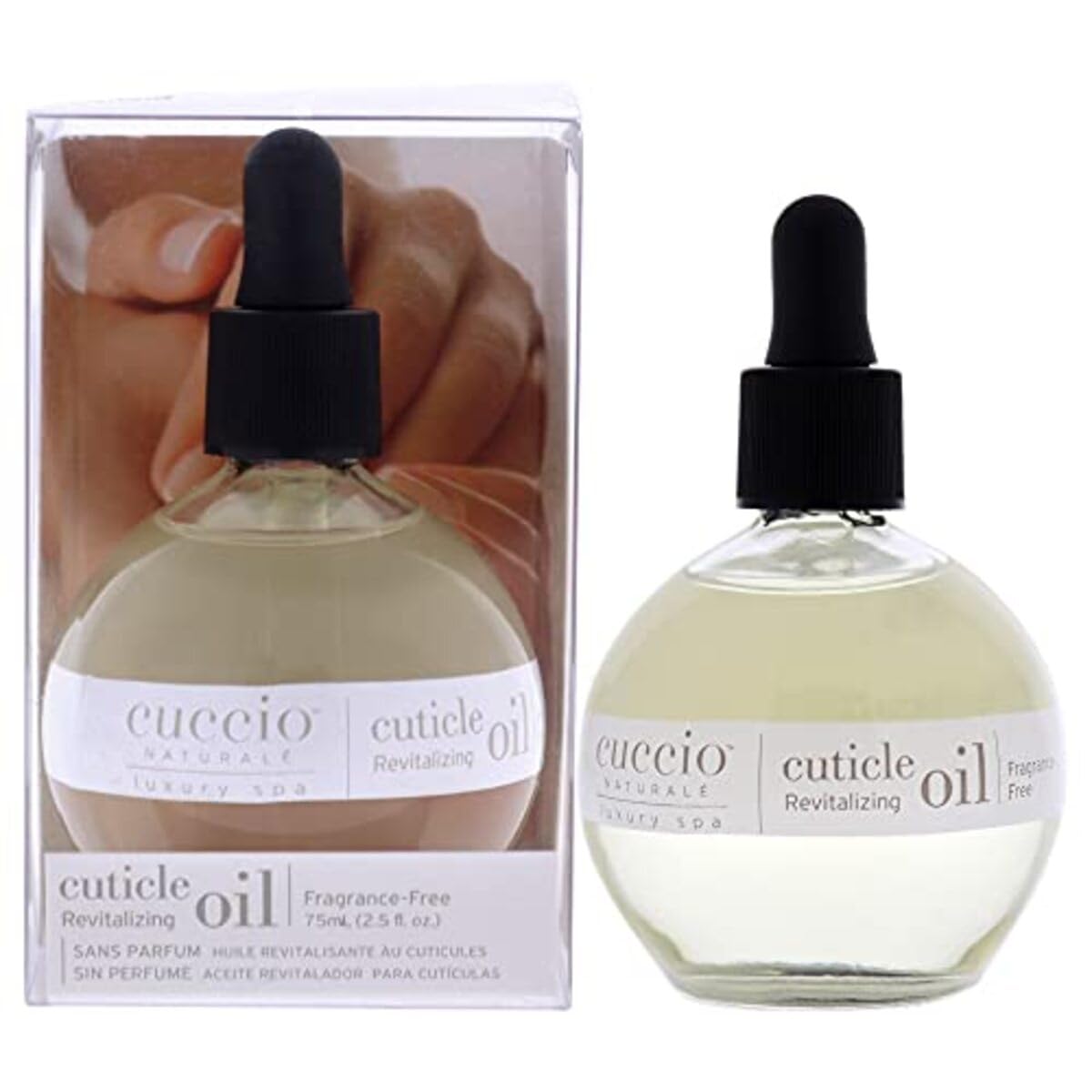 Cuccio Naturale Revitalizing Cuticle Oil - Hydrating Oil For Repaired Cuticles Overnight - Remedy For Damaged Skin And Thin Nails - Paraben/Cruelty-Free Formula - Fragrance-Free - 2.5 Oz